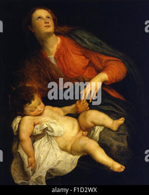 Anthony Van Dyck - Madonna mit Kind Stockfoto