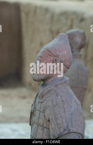 Terrakotta-Krieger, die Darstellung der Armeen von Qin Shi Huang, der erste Kaiser von China in Xi ' an, Shaanxi, China Stockfoto