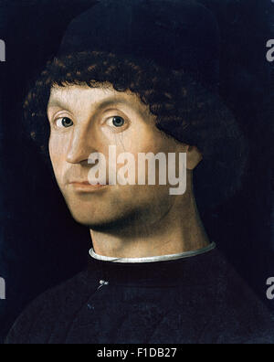 Antonello da Messina - Porträt eines Mannes Stockfoto