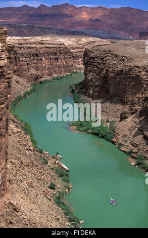 Touristen machen, eine rafting-tour in den Grand Canyon Colorado River. Grand Canyon National Park, Arizona, USA Stockfoto