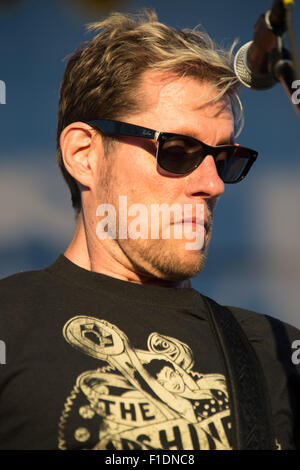 LINCOLN, CA - 29 August: Rich Mouser der Band führt Oleander im Thunder Valley Casino Resort in in Lincoln, Kalifornien Stockfoto