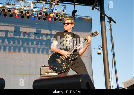 LINCOLN, CA - 29 August: Rich Mouser der Band führt Oleander im Thunder Valley Casino Resort in in Lincoln, Kalifornien Stockfoto