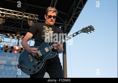 LINCOLN, CA - 29 August: Rich Mouser der Band führt Oleander im Thunder Valley Casino Resort in in Lincoln, Kalifornien Stockfoto