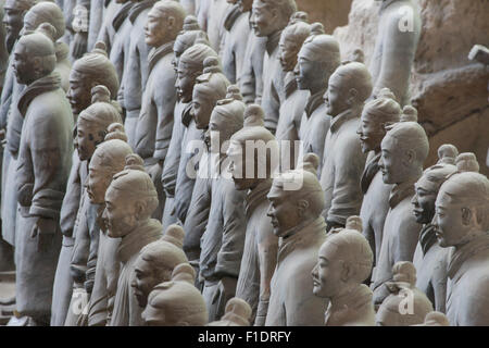 Terrakotta-Krieger, die Darstellung der Armeen von Qin Shi Huang, der erste Kaiser von China in Xi ' an, Shaanxi, China Stockfoto