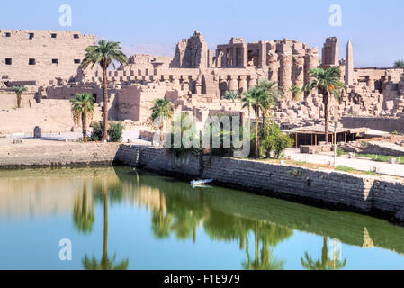 Karnak Tempel, Luxor, Ägypten, Afrika Stockfoto