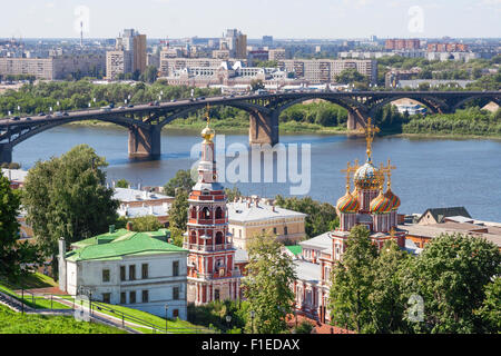 Anzeigen von Nischni Nowgorod Stadtbild. Russland Stockfoto