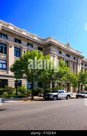 Aufbauend auf Granit Weststraße in Butte, Montana Butte-Silver Bow City-Kreisverwaltung Stockfoto