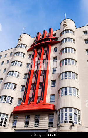 Art-Deco-Stil Beresford Gebäude, Sauchiehall Street, Glasgow, Schottland. Das Gebäude diente ursprünglich als Kino aber aha Stockfoto