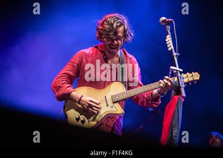 Mailand, Italien. 1. September 2015. Jack Savoretti führt an Estathé Markt Sound in Mailand, Italien: Roberto Finizio / alamy Leben Nachrichten Stockfoto