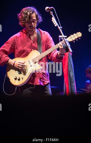 Mailand, Italien. 1. September 2015. Jack Savoretti führt an Estathé Markt Sound in Mailand, Italien: Roberto Finizio / alamy Leben Nachrichten Stockfoto