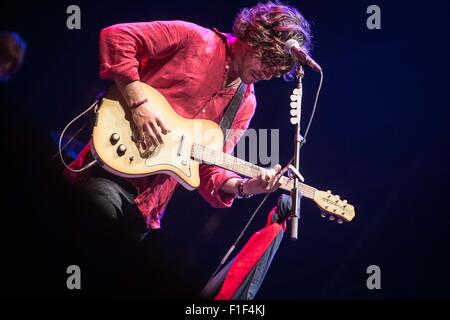 Mailand, Italien. 1. September 2015. Jack Savoretti führt an Estathé Markt Sound in Mailand, Italien: Roberto Finizio / alamy Leben Nachrichten Stockfoto