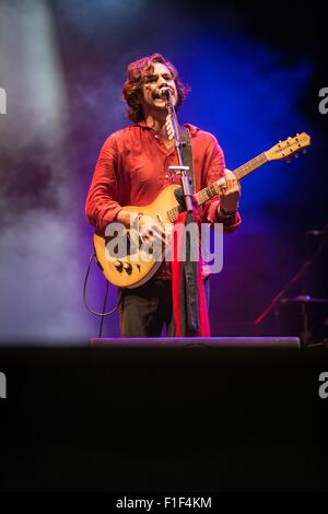 Mailand, Italien. 1. September 2015. Jack Savoretti führt an Estathé Markt Sound in Mailand, Italien: Roberto Finizio / alamy Leben Nachrichten Stockfoto