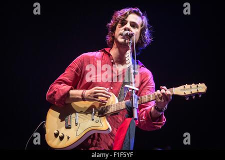 Mailand, Italien. 1. September 2015. Jack Savoretti führt an Estathé Markt Sound in Mailand, Italien: Roberto Finizio / alamy Leben Nachrichten Stockfoto