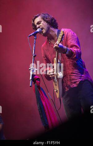 Mailand, Italien. 1. September 2015. Jack Savoretti führt an Estathé Markt Sound in Mailand, Italien: Roberto Finizio / alamy Leben Nachrichten Stockfoto