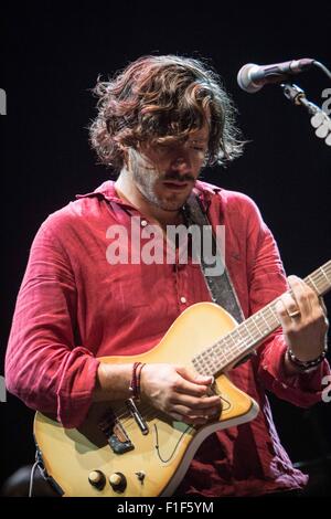 Mailand, Italien. 1. September 2015. Jack Savoretti führt an Estathé Markt Sound in Mailand, Italien: Roberto Finizio / alamy Leben Nachrichten Stockfoto