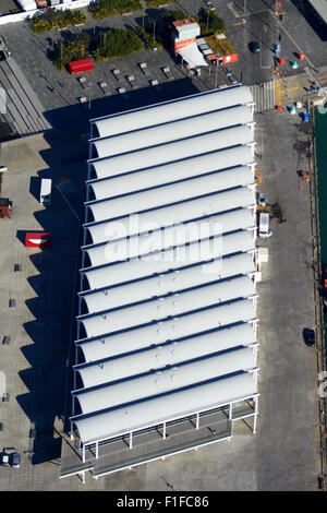 ANZ-Viadukt-Veranstaltungszentrum, Viaduct Harbour, Auckland, Nordinsel, Neuseeland - Antenne Stockfoto