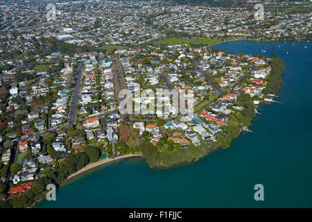 Herne Bay, Auckland, Nordinsel, Neuseeland - Antenne Stockfoto