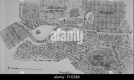 Diese 1877 erschienene Publikation enthält Fachbeiträge des Corps of Royal Engineers, in denen technische Forschung und Beiträge zu Ingenieurwesen, militärischer Strategie und Infrastrukturentwicklung im 19. Jahrhundert vorgestellt werden. Stockfoto