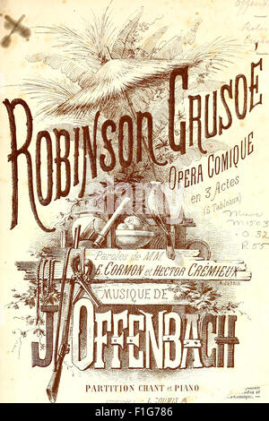 Robinson-Crusoé; Opéra Comique En 3 Actes (5 Tableaus) (1867)