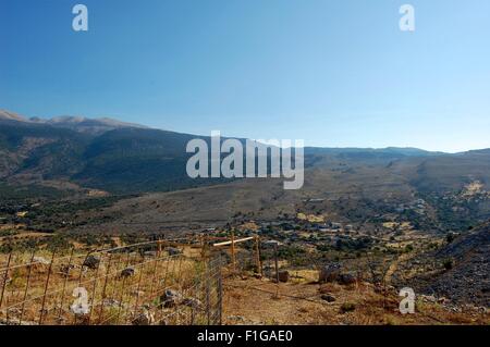 Lefka Ori oder weißen Berge im Süden von Kreta Stockfoto