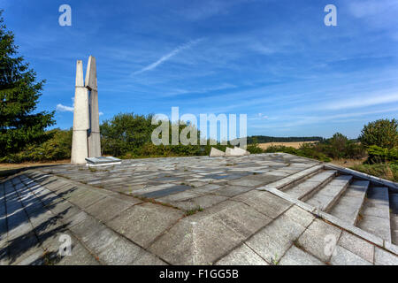 Ort der letzten Schlacht von WW2 in Europa zwischen der Roten Armee und Armee SS. Milin bei Slivice. Denkmal. Am 11. Und 12. Mai 1945. Slivice, Tschechische Republik Stockfoto