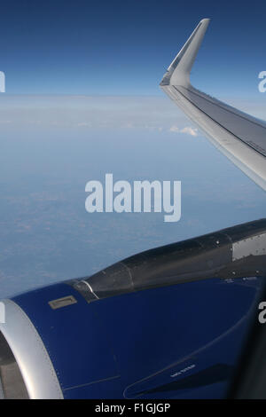 BRITISH AIRWAYS FLUG WINGLET A320 AIRBUS FLÜGEL Stockfoto