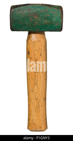 Club oder Klumpen Hammer. Schneiden Sie aus. Stockfoto