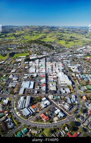 City Stadt Centre, South Auckland, Nordinsel, Neuseeland - Antenne Stockfoto