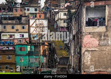 Favela, Rio De Janeiro, Brasilien Stockfoto