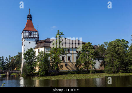 Wasserburg, Blatna, Süd-Böhmen, Tschechische Republik, Europa Stockfoto