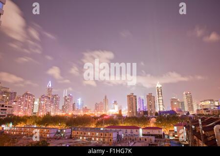 Skyline von Shanghai aus French Concession, Shanghai, China Stockfoto