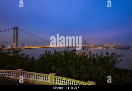 Tsing Ma Brücke, Hong Kong, China Stockfoto