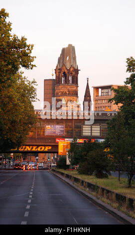 Gedaechtniskirche, Bahnhof Zoo, Berlin-Charlottenburg. Stockfoto