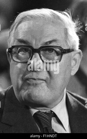 Ehemalige britische Premierminister James Callaghan Lord Callaghan MP. 1984-Bild. Stockfoto