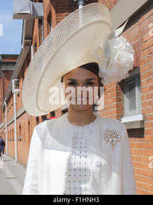 Berkshire, UK, 18. Juni 2015: Samantha Barks gesehen in Royal Ascot, Ladies Day in Berkshire Stockfoto