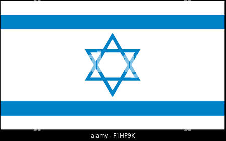 Fahne: Israel / Flagge: Israel. Stockfoto