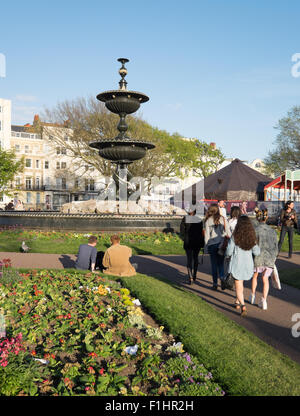 Brighton Festival in Steine Gärten Stockfoto