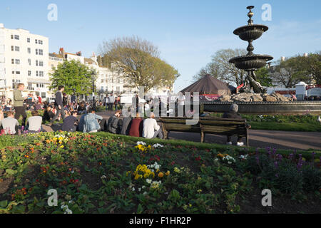 Brighton Festival in Steine Gärten Stockfoto