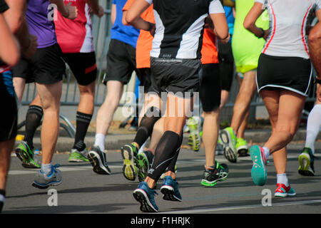 Impressionen - Berlin-Marathon, 28. September 2014, Berlin-Mitte. Stockfoto