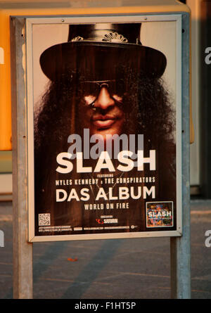 Werbeplakat Fuer Ein Konzert von "Slash", Berlin. Stockfoto