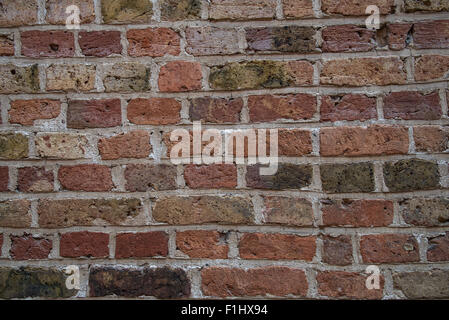Backstein Wanddetail. Stockfoto