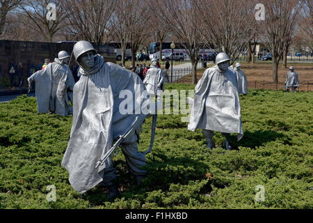 Korean War Veterans Memorial, Washington D.C. Stockfoto