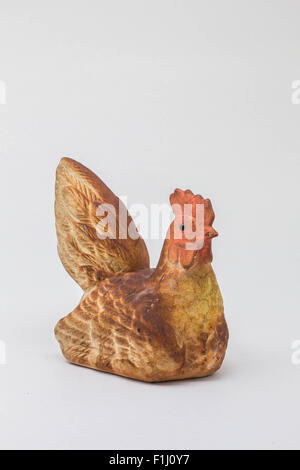Huhn auf der Hintergrund isoliert Stockfoto