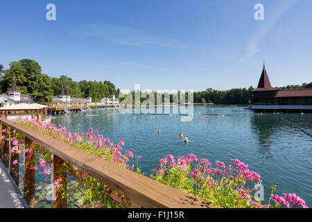 See Heviz Thermalbad in der Nähe von Plattensee, Ungarn Stockfoto