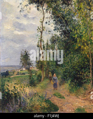 Camille Pissarro - Côte des Grouettes, in der Nähe von Pontoise Stockfoto