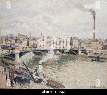 Camille Pissarro - Morgen, einem bewölkten Tag, Rouen Stockfoto
