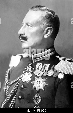 Kaiser Wilhelm II. von Deutschland 1890 – 1914. Kopf und Schultern Porträt des Kaisers im Bild zwischen 1910 und 1914. Stockfoto