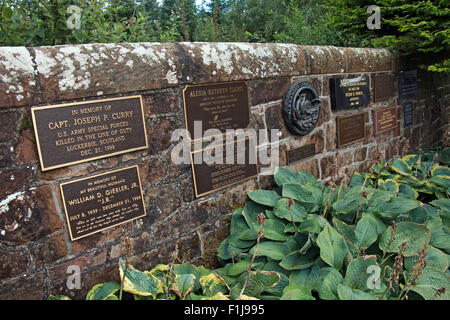 Lockerbie PanAm103 In Erinnerung Memorial Wall, Schottland