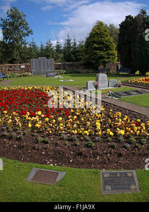 Lockerbie PanAm103 In Erinnerung Memorial Garden, Seitenansicht, Sommer in Schottland