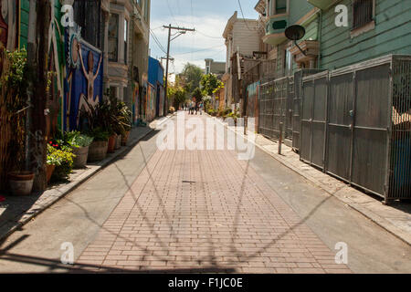 Lauen Alley ist eines der am meisten gingen Straßen in The Mission wegen seiner Sammlung von Wandmalereien. Bilder nur zu redaktionellen Zwecken. Stockfoto